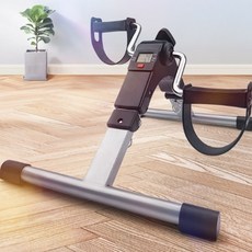 경량형 저항 조절 가능한 접이식 재활 자전거 & 스텝퍼 자전거 운동기구 가정용실내자전거, Black