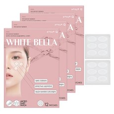 패치큐 화이트벨라 기미패치 검버섯 주근깨 잡티 흑자 제거 니들 패치, 12개입, 4개