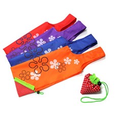 [제프몰] 딸기 장바구니(고급형).미니 시장가방, 랜덤, 1개