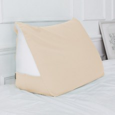 LINU 리누 트리백 침대 등받이 쿠션, 베이지, 1개