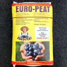 유럽식 고급형 블루베리 전용 상토 흙 유로피트 (피트모스85%+펄라이트15%), 50L, 1개