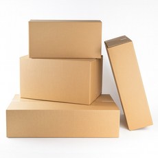 택배박스 이사 편의점 이삿짐 포장 (가로40~49cm) A형 무지 상자 낱장 대형 골판지 A골, 1개, 연브라운