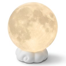 팹큐브 구름 달조명 탁상 인테리어 침실 무드등, 15cm
