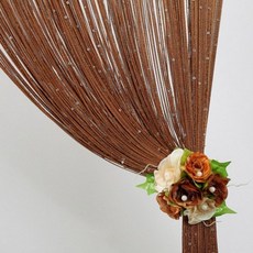 창앤롤 고급 스팽글 실커튼, 라이트브라운