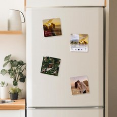 맞춤 제작 냉장고 자석 - 사진 & 커스텀 음악 재생 자석 맞춤 포토 콜라주 냉장고 자석 포토 뮤직 기념 선물