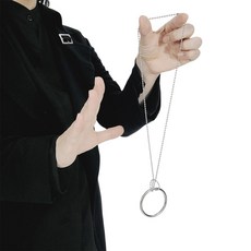 [KC인증] JL매직 드롭링 마술도구 목걸이에 링이 걸리고 탈출도 하는 초보 어린이 마술 도구, 1개