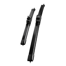 호환 포드 익스플로러/올 뉴 익스플로러 2012-2025 와이퍼 초발수 저소음 자국 없음 전면 와이퍼 블레이드 2종 세트, 검은색, 익스플로러/올뉴 익스플로러 2020-2025