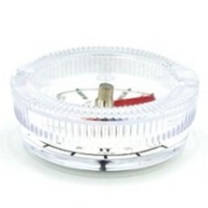 국산 투명 플라스틱 나침반 38mm 케이스포함/휴대용나침반/등산나침반, 1개