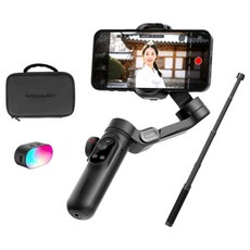 AOCHUAN 3축 스마트폰 짐벌 콤보 브이로그 셀카 야외 촬영용 손떨림 방지 AI 얼굴 추적, Smart XPro Combo1