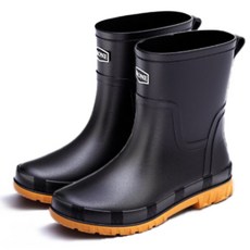일상가 가볍고 발이편한 데일리 패션 미들 미끄럼방지 논슬립 경량 레인부츠 남성 장화