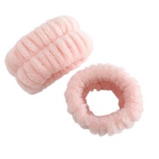 린델 손목 세안밴드 2p, 2개, 연핑크