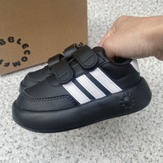 [국내정품] 아디다스 키즈 토틀러 브레이크넷2.0 벨크로 찍찍이 가벼운 경량 발편한 운동화 아동 유아 베이비 걸음마 일상 데일리화 패션화 블랙 화이트 (세탁망증정)