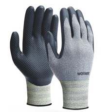 지벤 반코팅 장갑 10개 g002/국산장갑/라텍스장갑/NBR 장갑/엠보싱장갑/코팅장갑/산업용장갑/건설장갑/안전장갑/물류장갑/레져장갑/캠핑장갑/작업용장갑, ###[ L ] ###, 그레이 / 사이즈 (L)