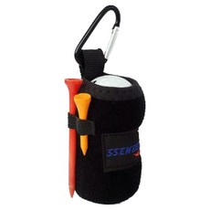 쎈버 골프공주머니 골프볼파우치 장갑이붙는파우치 국내수제작, 블랙, 1개