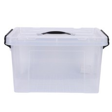 [셜스토어] 투명리빙박스 팬트리정리함, 중형, 중형, 1개