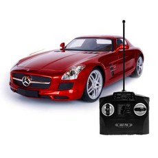 토이게이트 더뮤직 / 1:14 메르세데스 벤츠 SLS AMG 레드 RC카 명품카 세계명차 미니카 모델카 스포츠카 무선조종 자동차 리모콘RC 선물 생일 완구 장난감 취미 수집, 1개