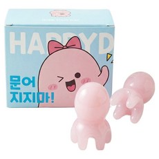 문어지지마 문어 괄사 두피 괄사 미니 문어 괄사 문어발 마사지, 소프트핑크, 1세트