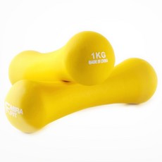 미라핏 네오프렌 미용아령 요가 필라테스, 2개, 1kg