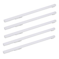 엘포스 LED SIMPLE 900mm 초슬림티라인등 폭22고휘도 24W 고밝기 플리커프리 레일조명 무빙형 바디화이트, 주광색, 5개