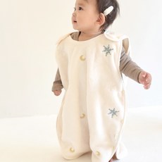 케라타 ibul 겨울용 거즈 유아동 수면조끼 아동잠옷