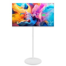 무빙큐빅스 스마트 삼탠바이미 SET 이동식 tv 거치대 스탠바이미, 32인치, GTNB321HD11(화이트), 스탠드형, 고객직접설치