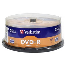버바팀 DVD-R 25P CAKE 4.7GB 16배속 25장 공디스크, 1개, [케익통/25매]