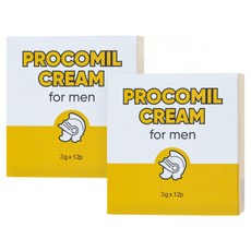 프로 크림 포 맨 (12p) X 2개 - 상쾌한 쿨링 보습 마사지, 3g, 24개