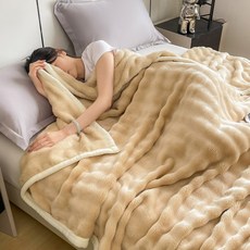 Jeernare 대형 양면 극세사 담요 포근포근 밍크 담요 캠핑 소파 블랭킷 세탁 가능 정전기 방지