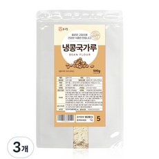 윤고집 냉콩국수용 콩가루, 500g, 3개