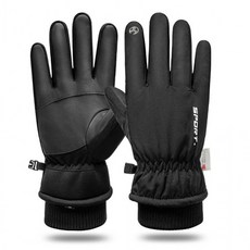 쓰리엠 시나브로 겨울 방한 장갑 스키 보드 캠핑, 블랙, 1개