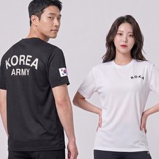 ROKA 로카 쿨링 반팔티 KOREA 코리아 육군 군대 군인 곰신 여름 냉감 메쉬 기능성 트레이닝 라운드 체육대회 단체 반티 유니폼