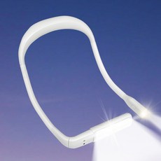 리와트 동작감지 LED 넥라이트 충전식 목걸이 랜턴 등산 캠핑 낚시 작업등 LC-51R, 1개, 화이트