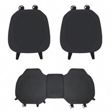 테슬라 모델Y 주니퍼 모델3 통풍 방석 시트, 1개, 블랙 1열, 2열 방석 세트