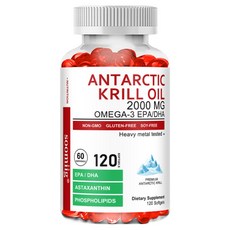 남극 크릴오일 - 뇌 관절 눈 피부 면역건강 지원 - 오메가-3 EPA DHA 아스타잔틴 함유, 3개, 120회분
