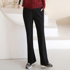 아크나인 겨울 여성 라이트 밍크 기모 부츠컷 팬츠 슬랙스 국내생산 스판 골프바지 트레이닝 빅사이즈 롱밴딩 연습복 여자 골프웨어