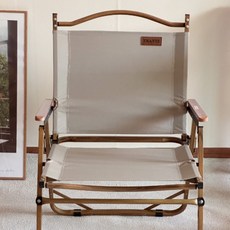 트랑떼 경량 접이식 캠핑 의자, 베이지, 3개