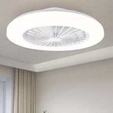슬로우믹스 조명 실링팬 천장 선풍기 led 서큘레이터 480mm, 유백