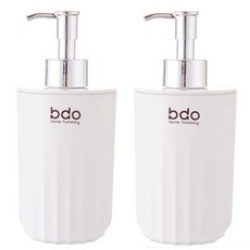 입구 넓은 욕실 디스펜서 샴푸 핸드워시 세제 리필 펌프용기 450ml, 2개