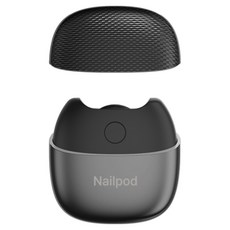 네일팟 Nailpod 전동 손톱깎이 자동 네일트리머 저소음 안전 손발톱정리기, 1개, 블랙