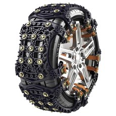 TKB 차량용 스파이크 TPU 스노우체인 낱개 1P 전차종 공용, 블랙, 1개