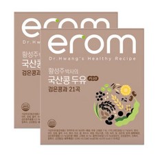 이롬 황성주 국산콩 두유 PLUS 검은콩과 21곡, 190ml, 16개