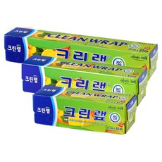 크린랲 비닐랩 15cm x 30M + 22cm x 50M + 30cm x 20M + 수세미, 1세트, 100m