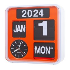 [GLORyHY] thumbnail 플립 벽시계240 * 240 * 100 오렌지 대형 벽시계