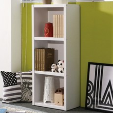 파란들가구 33T 500 오픈 3단책장 거실책장 수납장식장, 화이트