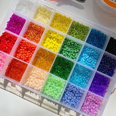 [무배/부자재 포함] 비즈 반지 목걸이 팔찌 DIY 만들기 키트 세트 24color