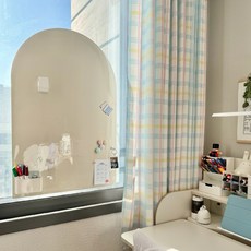 키룸 찰떡보드 붙이는 화이트보드 유아자석칠판 유리용 부착타입, 아이보리, 사각모양