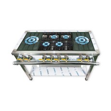 오즈테크 업소용 가스렌지 원형+일반상판 1200렌지 22-14화구 2세대 세라믹 간택기, LPG, 높은/0.8t