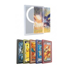 [1+1] 맥세이프 포토카드 탑로더 자석 TCG 수집용 포카 케이스, 1세트, 화이트 + 화이트