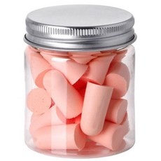 헤이조이 소음 차단 귀마개 핑크, 3개, 10개입