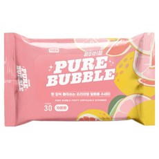 퓨어버블 뽑아쓰는 일회용 세제 수세미 일체형 다목적 여행용세제, 1개